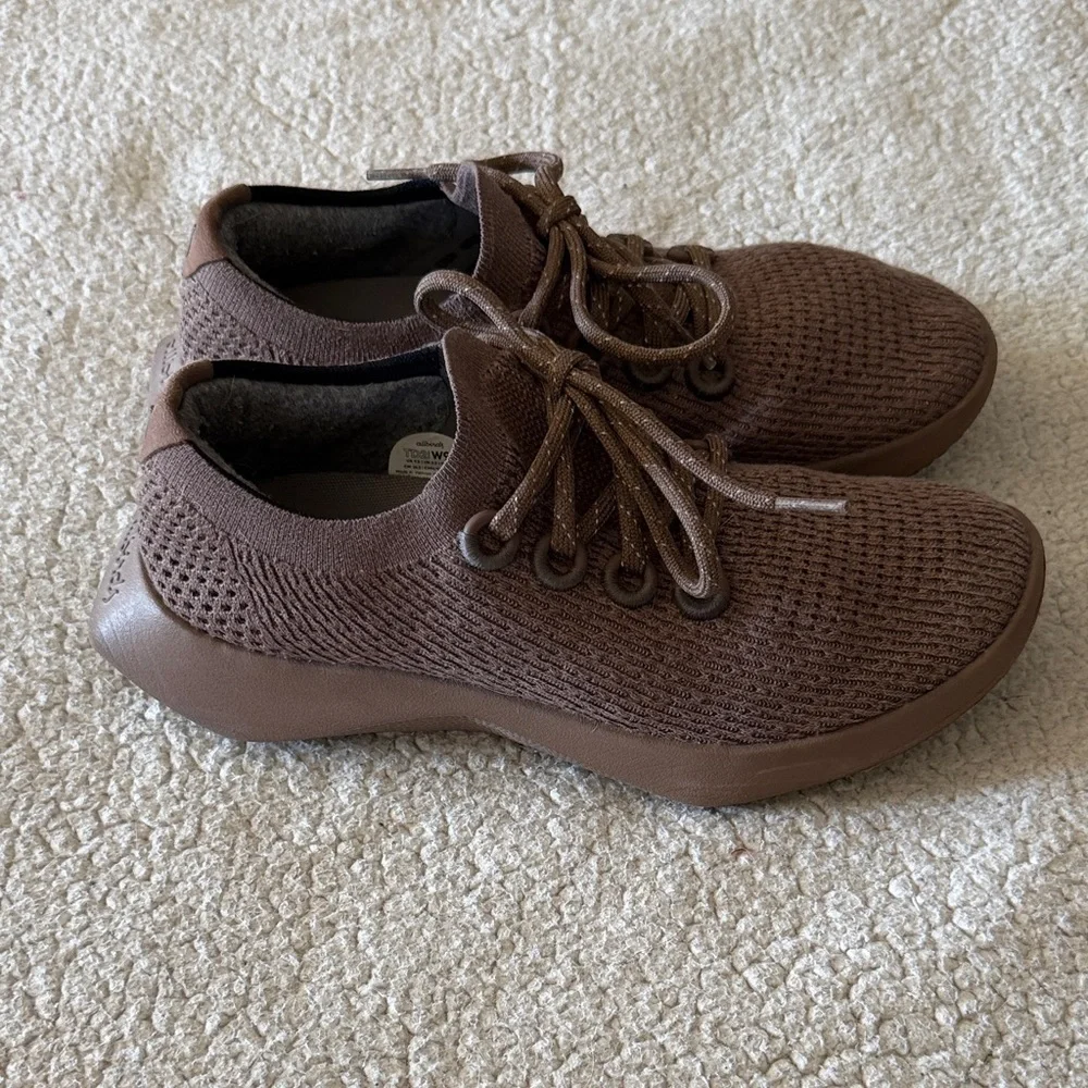 Allbirds Tree Dasher Two Women's Brown Athletic Shoes 9.5